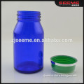 Hot ! Empty Health Care Product Plastic Pill Bottles Blue Vitamin Plastic Bottles for Sale